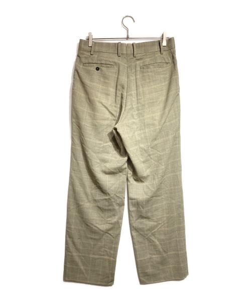 MAATEE&SONS（マーティーアンドサンズ）MAATEE&SONS (マーティーアンドサンズ) SET UP TROUSERS STRAIGHT LEGG/ストレートパンツ グレー×ブルー サイズ:3の古着・服飾アイテム