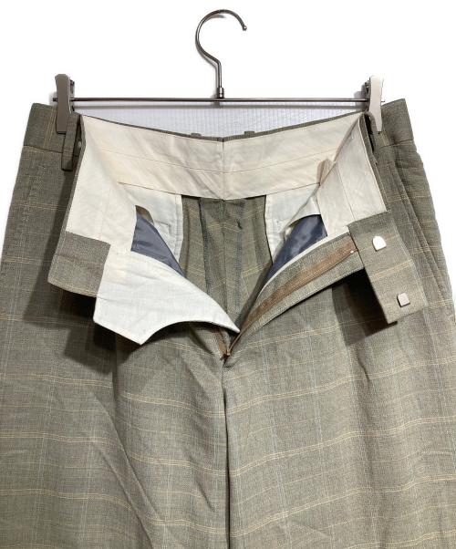 MAATEE&SONS（マーティーアンドサンズ）MAATEE&SONS (マーティーアンドサンズ) SET UP TROUSERS STRAIGHT LEGG/ストレートパンツ グレー×ブルー サイズ:3の古着・服飾アイテム