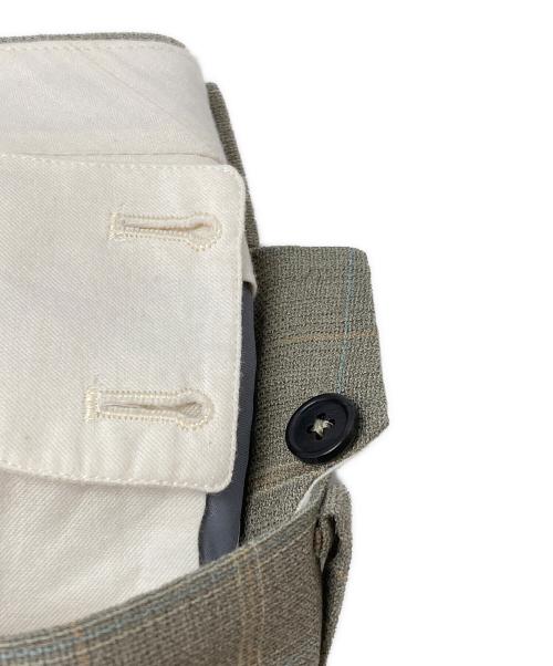 MAATEE&SONS（マーティーアンドサンズ）MAATEE&SONS (マーティーアンドサンズ) SET UP TROUSERS STRAIGHT LEGG/ストレートパンツ グレー×ブルー サイズ:3の古着・服飾アイテム