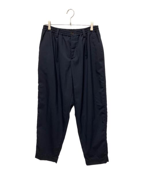 MARNI（マルニ）MARNI (マルニ) ウールトロピカルシャーリング1Pテーパードパンツ ネイビー サイズ:48の古着・服飾アイテム