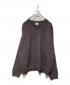C.P COMPANYシーピーカンパニー）の古着「Vネックニット」｜ブラウン×ネイビー