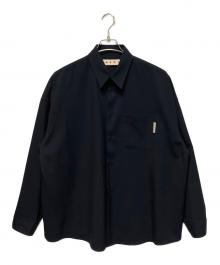 MARNI（マルニ）の古着「ウールトロピカルシャツ」｜ネイビー