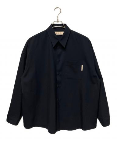 中古・古着通販】MARNI (マルニ) ウールトロピカルシャツ ネイビー