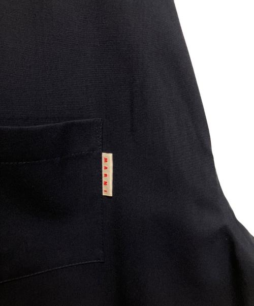 MARNI（マルニ）MARNI (マルニ) ウールトロピカルシャツ ネイビー サイズ:48の古着・服飾アイテム