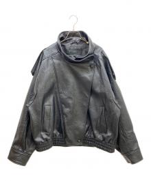 ZARA（ザラ）の古着「フェイクレザージャケット」｜ブラック
