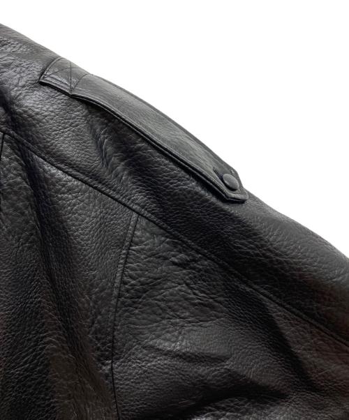 ZARA（ザラ）ZARA (ザラ) フェイクレザージャケット ブラック サイズ:XXLの古着・服飾アイテム