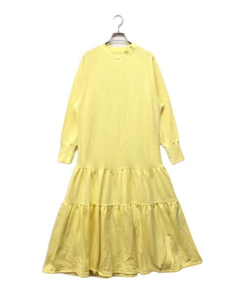 furfur（ファーファー）FURFUR (ファーファー) ティアードスウェットワンピース イエロー サイズ:00の古着・服飾アイテム
