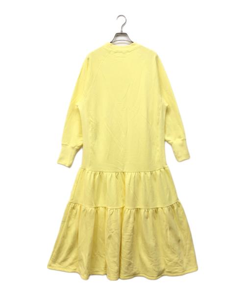 furfur（ファーファー）FURFUR (ファーファー) ティアードスウェットワンピース イエロー サイズ:00の古着・服飾アイテム
