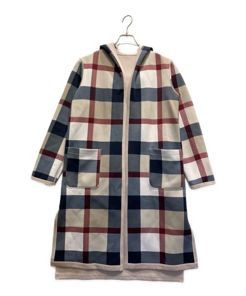 BLUE LABEL CRESTBRIDGE（ブルーレーベルクレストブリッジ）BLUE LABEL CRESTBRIDGE (ブルーレーベルクレストブリッジ) リバーシブルコート グレー サイズ:38の古着・服飾アイテム
