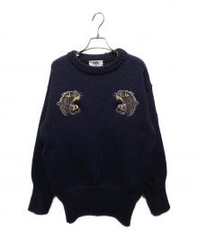 eYe JUNYAWATANABE MAN×Miller Rayner（ジュンヤワタナベマン）の古着「Combed Wool Jersey Embroiderym」｜ネイビー