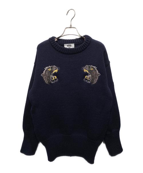 eYe JUNYAWATANABE MAN（ジュンヤワタナベマン）eYe JUNYAWATANABE MAN (ジュンヤワタナベマン) Miller Rayner Combed Wool Jersey Embroiderym ネイビー サイズ:Lの古着・服飾アイテム
