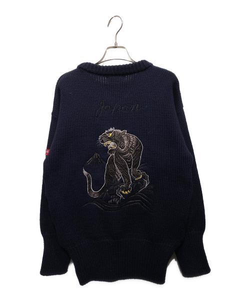 eYe JUNYAWATANABE MAN（ジュンヤワタナベマン）eYe JUNYAWATANABE MAN (ジュンヤワタナベマン) Miller Rayner Combed Wool Jersey Embroiderym ネイビー サイズ:Lの古着・服飾アイテム