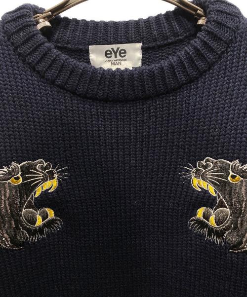 eYe JUNYAWATANABE MAN（ジュンヤワタナベマン）eYe JUNYAWATANABE MAN (ジュンヤワタナベマン) Miller Rayner Combed Wool Jersey Embroiderym ネイビー サイズ:Lの古着・服飾アイテム