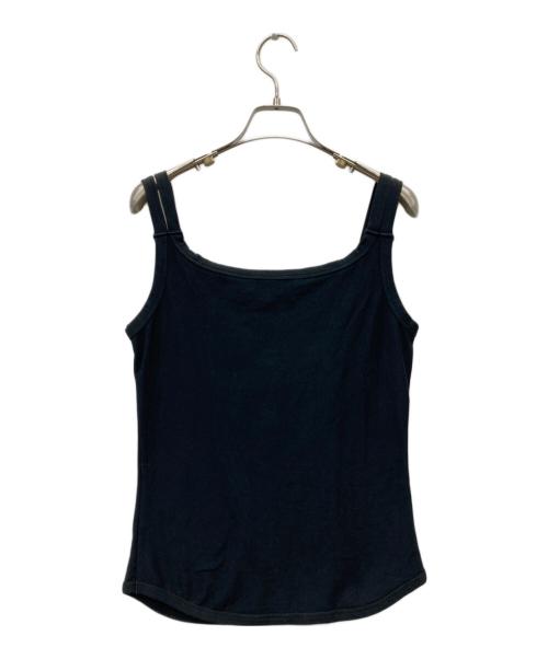 Vivienne Westwood RED LABEL（ヴィヴィアンウエストウッドレッドレーベル）Vivienne Westwood RED LABEL (ヴィヴィアンウエストウッドレッドレーベル) オーブ刺繍タンクトップ ブラック サイズ:3の古着・服飾アイテム