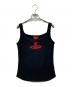 Vivienne Westwood RED LABEL（ヴィヴィアンウエストウッドレッドレーベル）の古着「オーブ刺繍タンクトップ」｜ブラック