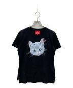 Vivienne Westwood RED LABELヴィヴィアンウエストウッドレッドレーベル）の古着「CAT Tシャツ」｜ブラック