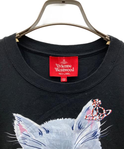 Vivienne Westwood RED LABEL（ヴィヴィアンウエストウッドレッドレーベル）Vivienne Westwood RED LABEL (ヴィヴィアンウエストウッドレッドレーベル) CAT Tシャツ ブラック サイズ:Mの古着・服飾アイテム