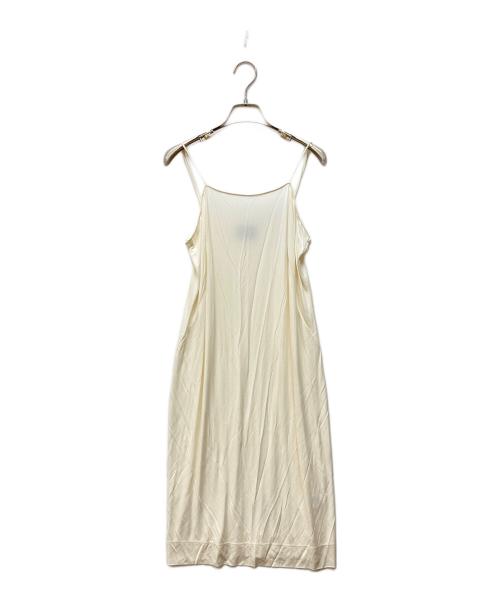 AKRIS（アクリス）AKRIS (アクリス) シアーノースリーブワンピース アイボリー サイズ:42の古着・服飾アイテム