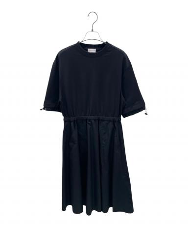 新品タグ付きMONCLER ABITO TG 12A ネイビー半袖ワンピース 中古・古着通販】MONCLER (モンクレール) Abito T-Shirt Dress