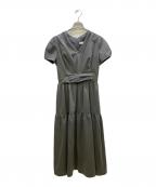HER LIP TOハーリップトゥ）の古着「Tucked Gathered Shirt Dress」｜グレー
