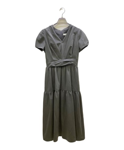 HER LIP TO（ハーリップトゥ）Her lip to (ハーリップトゥ) Tucked Gathered Shirt Dress グレー サイズ:Sの古着・服飾アイテム