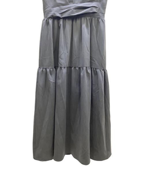 HER LIP TO（ハーリップトゥ）Her lip to (ハーリップトゥ) Tucked Gathered Shirt Dress グレー サイズ:Sの古着・服飾アイテム