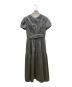 Her lip to（ハーリップトゥ）の古着「Tucked Gathered Shirt Dress」｜グレー
