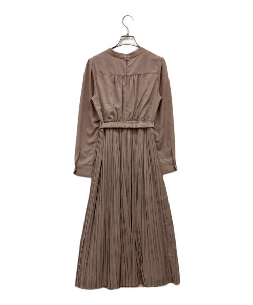 HER LIP TO（ハーリップトゥ）Her lip to (ハーリップトゥ) Viola Bow Pleated Dress ピンク サイズ:Sの古着・服飾アイテム