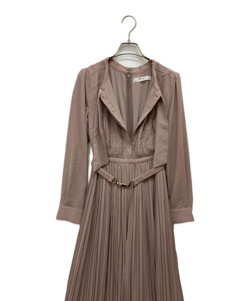 HER LIP TO（ハーリップトゥ）Her lip to (ハーリップトゥ) Viola Bow Pleated Dress ピンク サイズ:Sの古着・服飾アイテム