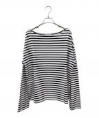 EVERYDAY I LIKE.エヴリデイ アイ ライク）の古着「French Stripe Tシャツ」｜ホワイト×ブラック