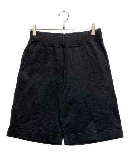 BATONER（バトナ―）BATONER (バトナ―) コットン限界度詰めニットショートパンツ ブラック サイズ:２の古着・服飾アイテム