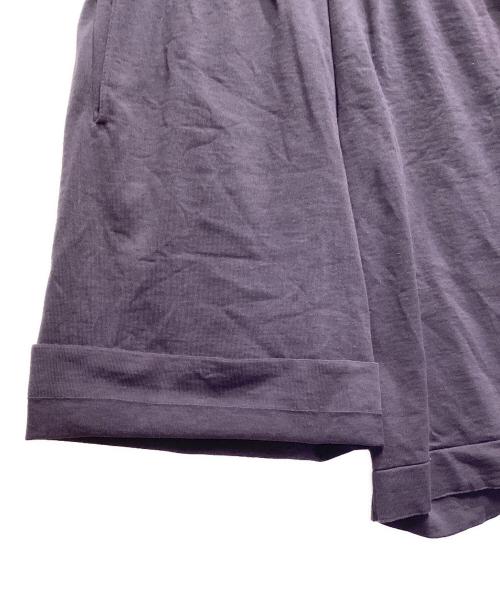 BATONER（バトナ―）BATONER (バトナ―) コットン限界度詰めニットショートパンツ パープル サイズ:２ 未使用品の古着・服飾アイテム