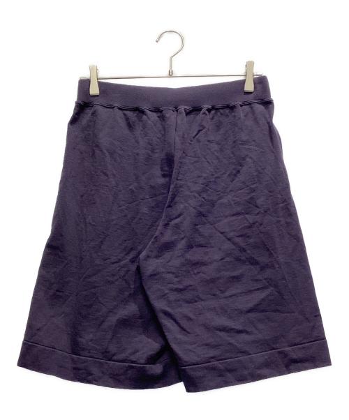 BATONER（バトナ―）BATONER (バトナ―) コットン限界度詰めニットショートパンツ パープル サイズ:２ 未使用品の古着・服飾アイテム