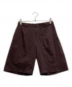 DESCENTE ALLTERRAINデザイント オルテライン）の古着「AIRFLOW SHORTS」｜ボルドー