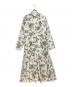 ANDREA&Co.（アンドラー＆コー）の古着「TOILE DE JOUY PLEATS DRESS」｜アイボリー