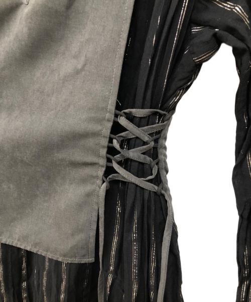 Ameri（アメリ）AMERI (アメリ) WASHI LAYERED DRESS ブラック サイズ:Sの古着・服飾アイテム