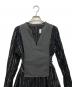 AMERI (アメリ) WASHI LAYERED DRESS ブラック サイズ:S：5000円