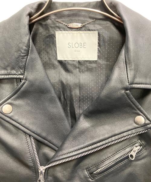 SLOBE IENA（スローブ イエナ）SLOBE IENA (スローブ イエナ) レザーライダースブルゾン ブラック サイズ:38の古着・服飾アイテム