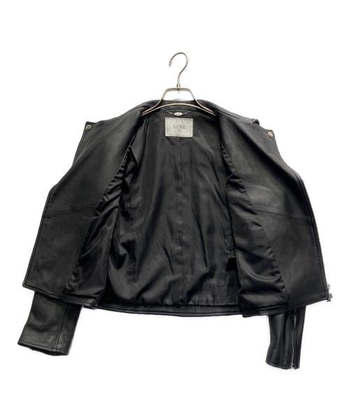 SLOBE IENA（スローブ イエナ）SLOBE IENA (スローブ イエナ) レザーライダースブルゾン ブラック サイズ:38の古着・服飾アイテム