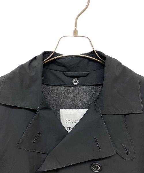 MACKINTOSH PHILOSOPHY（マッキントッシュ フィロソフィー）MACKINTOSH PHILOSOPHY (マッキントッシュ フィロソフィー) トロッターショートトレンチコート ブラック サイズ:36の古着・服飾アイテム