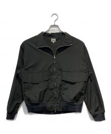 gold（ゴールド）の古着「SILK NEP WEATHER CLOTH TRACK JACKET」｜ブラック