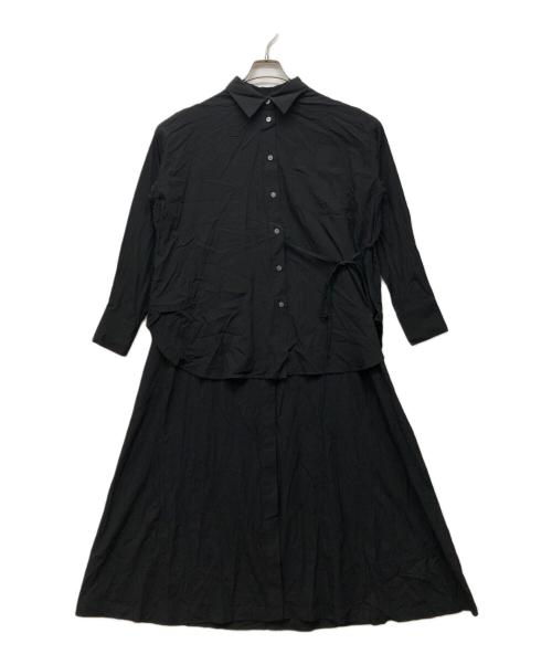 MANOF（マノフ）MANOF (マノフ) LAYER SHIRTS ONE PIECE ブラック サイズ:Sの古着・服飾アイテム