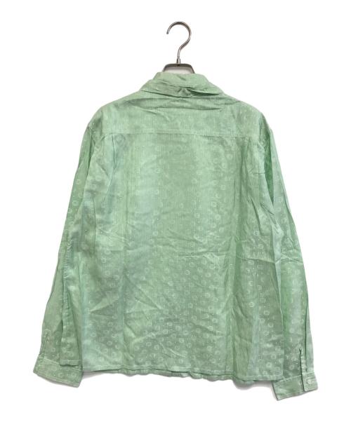 LOEWE（ロエベ）LOEWE (ロエベ) モノグラムボウタイシャツ グリーン サイズ:44の古着・服飾アイテム
