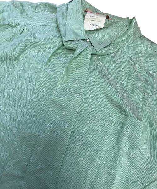 LOEWE（ロエベ）LOEWE (ロエベ) モノグラムボウタイシャツ グリーン サイズ:44の古着・服飾アイテム