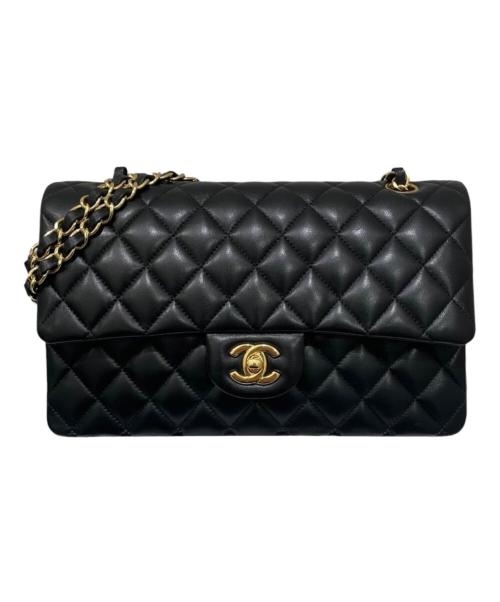 CHANEL（シャネル）CHANEL (シャネル) マトラッセ 25/ダブルチェーンショルダーバッグ ブラック サイズ:25の古着・服飾アイテム