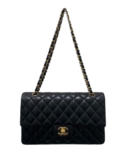 CHANEL（シャネル）CHANEL (シャネル) マトラッセ 25/ダブルチェーンショルダーバッグ ブラック サイズ:25の古着・服飾アイテム