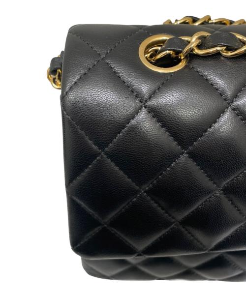 CHANEL（シャネル）CHANEL (シャネル) マトラッセ 25/ダブルチェーンショルダーバッグ ブラック サイズ:25の古着・服飾アイテム