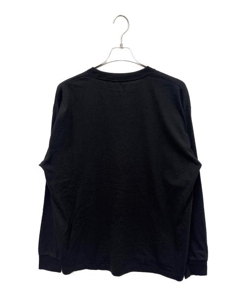 COMOLI（コモリ）COMOLI (コモリ) 空紡天竺 長袖Tシャツ ブラック サイズ:3の古着・服飾アイテム