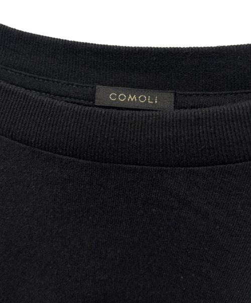 COMOLI（コモリ）COMOLI (コモリ) 空紡天竺 長袖Tシャツ ブラック サイズ:3の古着・服飾アイテム