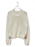 Maison Margielaメゾンマルジェラ）の古着「GRUNGE PULL KNIT/グランジ プルニット」｜ホワイト